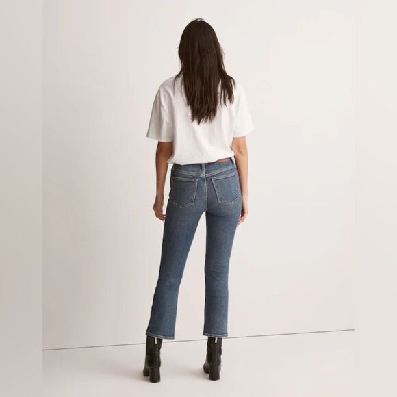 NEW Madewell Tall Cali Demi-Boot Jeans in Glenside Wash Size 31 - Picture 4 of 14